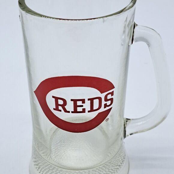 Vintage Cincinnati Reds  6" Tall Glass Beer Mug  MLB Baseball - Picture 2 of 10